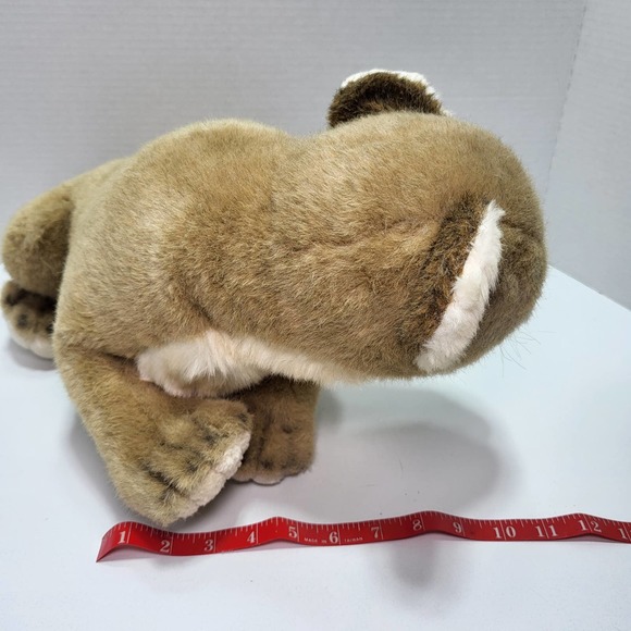 Vintage 1983 Avanti 18" African Lion Cub Stuffed Plush Cat Toy Hand crafted - Picture 9 of 10